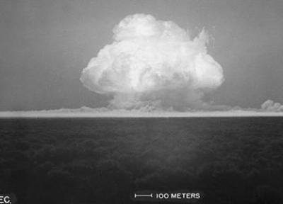 شکل عجیب نخستین بمب اتمی دنیا که در آمریکا منفجر شد، عکس